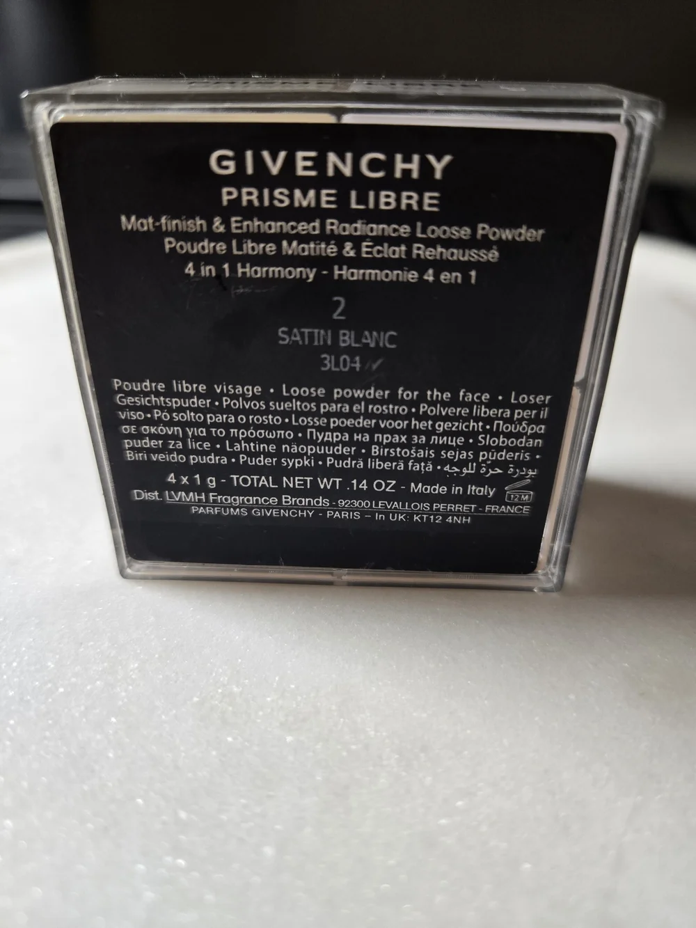 Givenchy Prisme Libre Loose Powder 02 Satin Blanc 0.14 oz NIB Original Formula